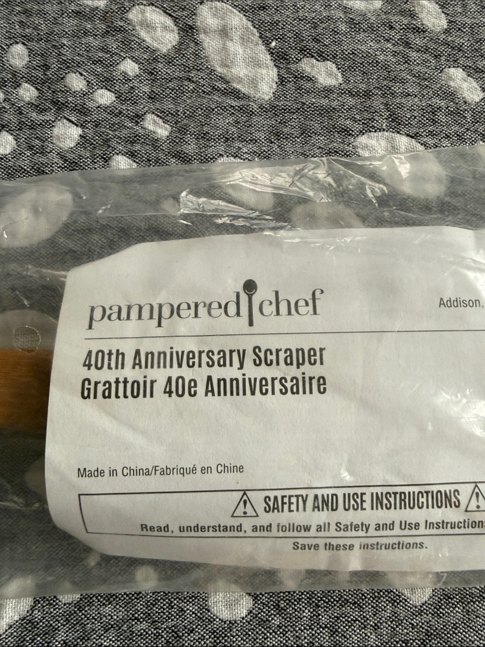 Pampered Chef 40th Anniversary Scraper